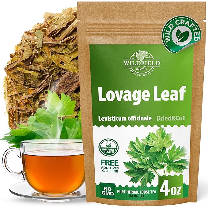 4 oz. Dried Lovage Herb Lovage Leaves Herbal Tea (Levisticum Officinale) - 113g Herb Tea Levísticum