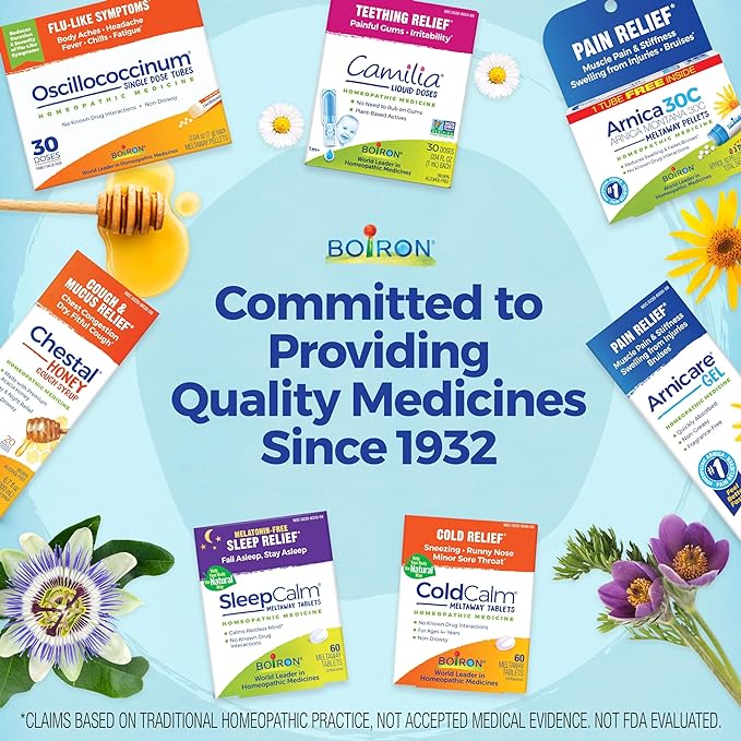 Boiron Oscillococcinum for Relief from Flu-Like Symptoms of Body Aches, Headache, Fever, Chills, and Fatigue - 30 Doses