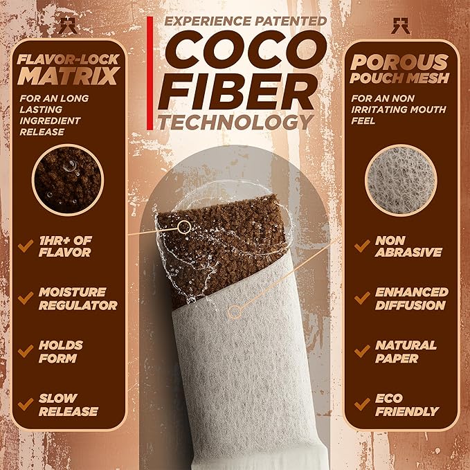 Nootropic Energy Caffeine Pouches (Cinnamon Mocha) • 100mg Caffeine • Alpha GPC • Huperzine A & Essential Vitamins • Sugar-Free • Coconut Fiber Technology • 15 Pouches Per Can (Pack of 4)