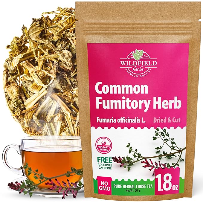 1.8 oz Dried Common Fumitory Herbal Tea (Fumaria Officinalis L.) Common Fumitory Herb Tea Palomilla Hierbas (Fumaria) - 50g