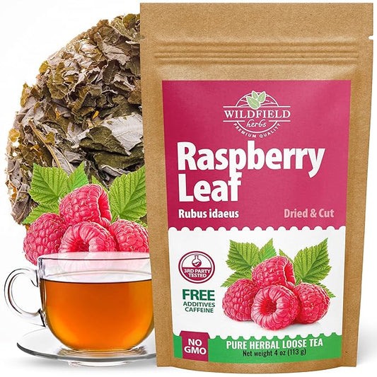 4 oz. Raspberry Leaf Tea Rasberry Leaf Herbs (Rubus Idaeus Folium) - 113g Rasberry Leave Tea Hojas De Frambuesa