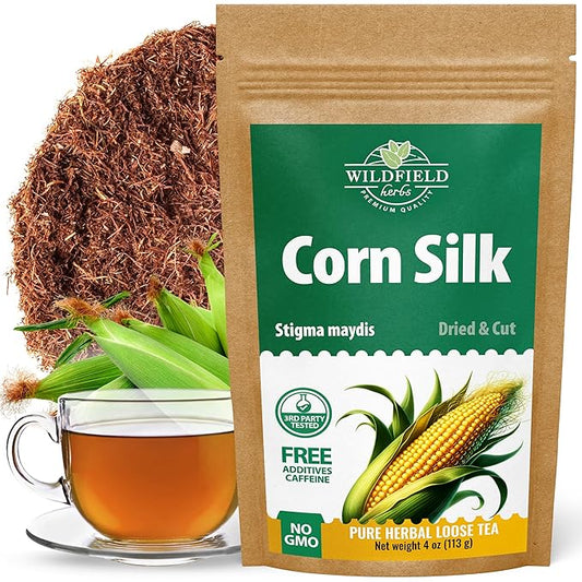4 oz. Dry Corn Silk Tea Cornsilk Herb (Stigma Maydis) - 113g Corn Silk Tea Bags Herbal Barba De Maiz (Barba De Elote)
