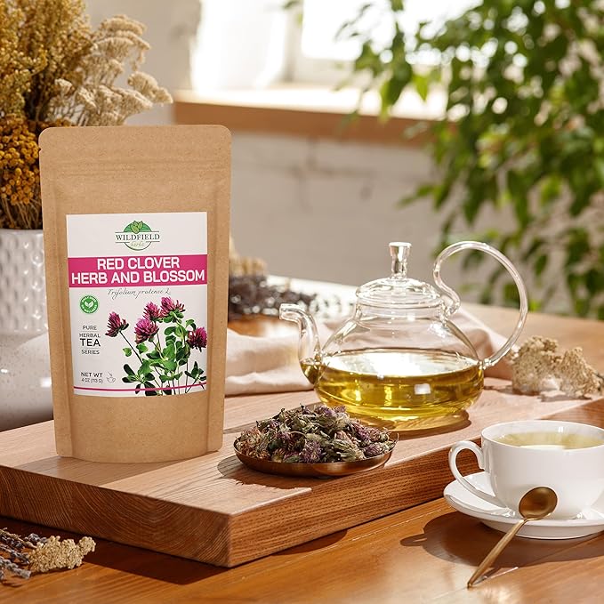 4 oz. Red Clover Tea Red Clover Herb Dried Blossom Flower Petals (Trifolium Pratense) - 113g Dried Cut Herb Bulk Herbal Tea Trebol Rojo