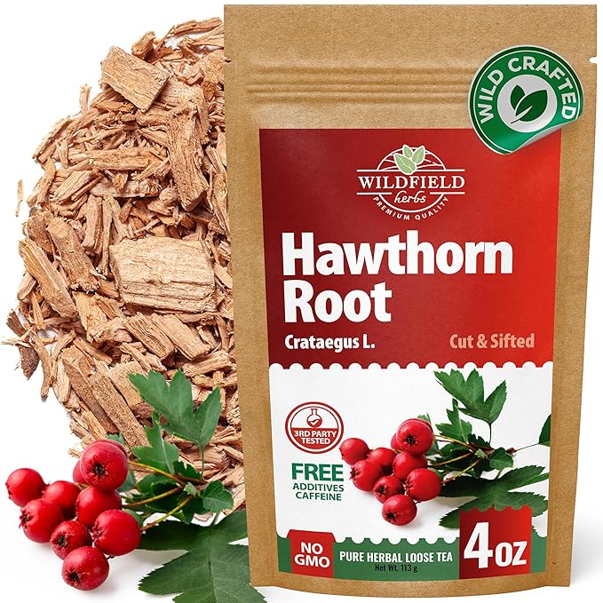 4 oz. Hawthorn Root Herbal Tea (Crataegus L.) - 113g Pigweed Herb Tea Espino Blanco