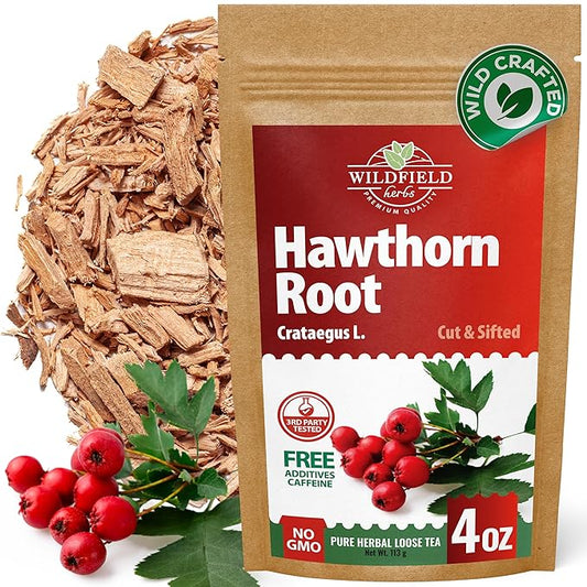 4 oz. Hawthorn Root Herbal Tea (Crataegus L.) - 113g Pigweed Herb Tea Espino Blanco