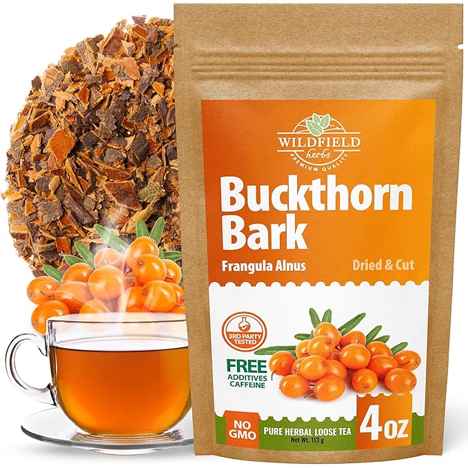 4 oz. Buckthorn Bark Buckthorn Tea Herbal (Frangula Alnus) - 113g Buckhorn Bark Herb Tea Espino Blanco