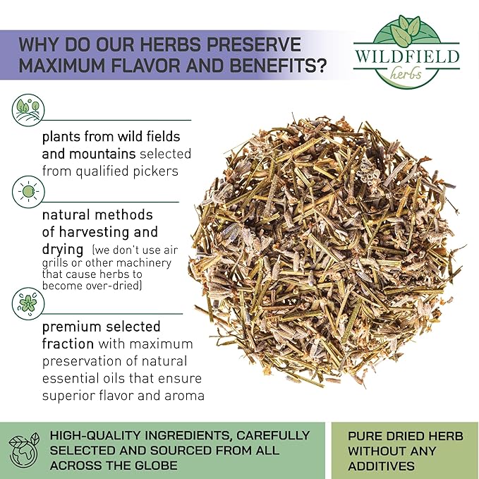 4 oz. Dried Lavender Flowers Herb Tea (Lavandula angustifolia) - 113 g Lavender Herbs Dried Tea Flores de lavanda