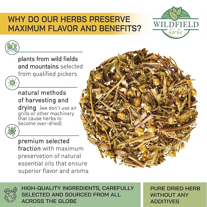 3 oz. Dried Tansy Flowers Herb Tea (Tanacetum Vulgare L.) Pishma Herbal Tea - 75g