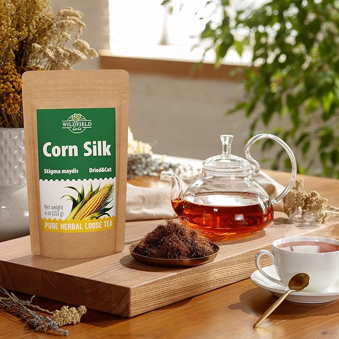 4 oz. Dry Corn Silk Tea Cornsilk Herb (Stigma Maydis) - 113g Corn Silk Tea Bags Herbal Barba De Maiz (Barba De Elote)