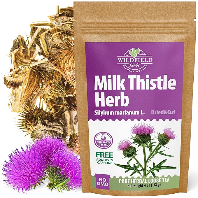4 oz. Milk Thistle Herb Dried Milk Thistle Herbal Tea (Silybum Marianum) - 113g Herb Tea Cardo Mariano