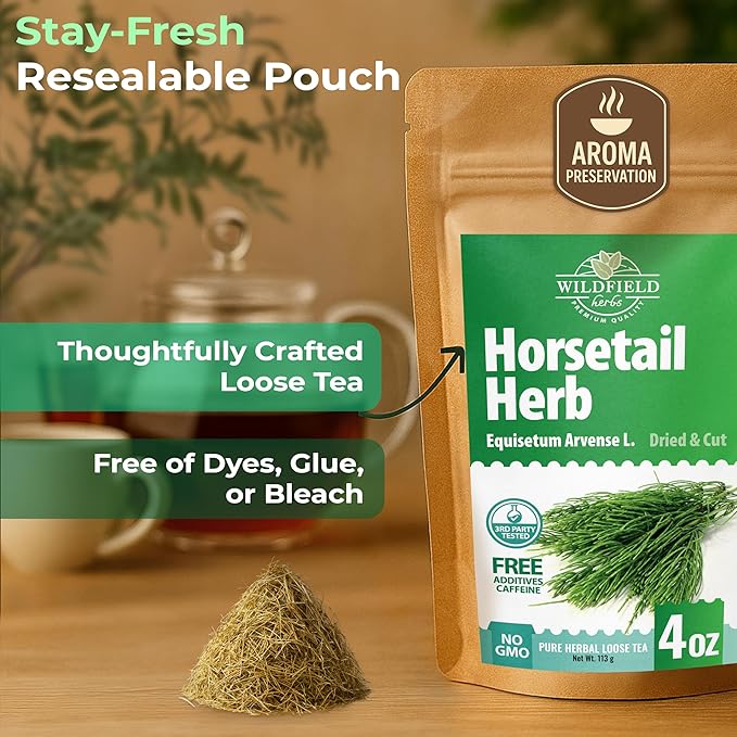 4 oz. Horsetail Herb Horsetail Tea Cola De Caballo Hierba Horse Tail (Equisetum Arvense) - 113g Herb Tea Horse Tail