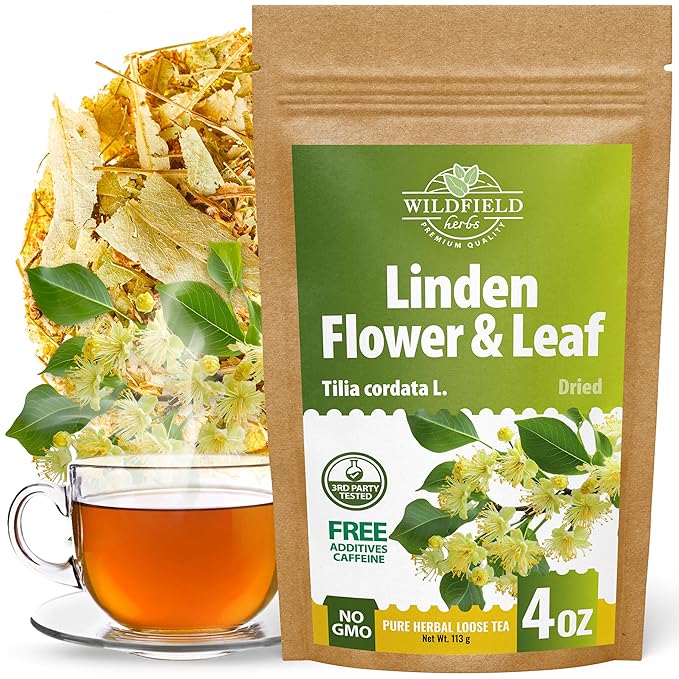 4 oz Linden Tea Dried Linden Flower Tea Blossom Herbal (Tilia Cordata) - 113g Herb Lipa Tila