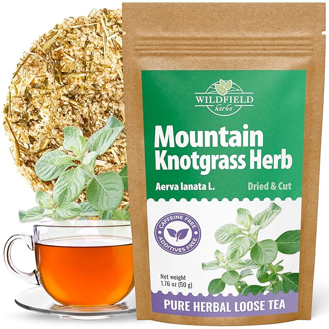 1.8 oz. Mountain Knotgrass Tea Dried Cut Herb Mountain Knotgrass Herbal Tea (Aerva Lanata) - 50g Polpala Pol-Pala Pol Pala Pol Pola Herb
