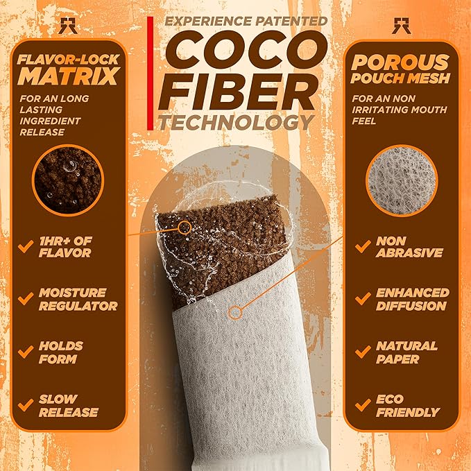 Nootropic Energy Caffeine Pouches (Mango) • 100mg Caffeine • Alpha GPC • Huperzine A & Essential Vitamins • Sugar-Free • Coconut Fiber Technology • 15 Pouches Per Can (Pack of 4)