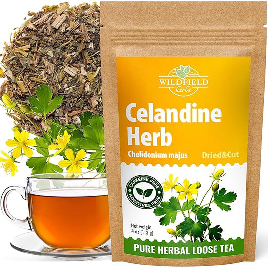 4 oz. Celandine Herb Herbal Tea (Chelidonia) - 113g Pigweed Herb Tea Celidonia Celandines