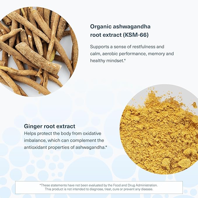 Youtheory Ashwagandha - 1,000 mg - Stress & Cortisol Support Supplement - Adaptogenic Herbal Blend with KSM-66 Ashwagandha & Ginger - 90 Vegetarian Capsules
