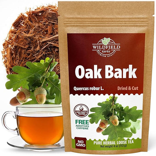 4 oz. Oak Bark Tea Tree Bark Herbs Сascara (Cortex Quercus) - 113g Herb Tea Corteza De Roble