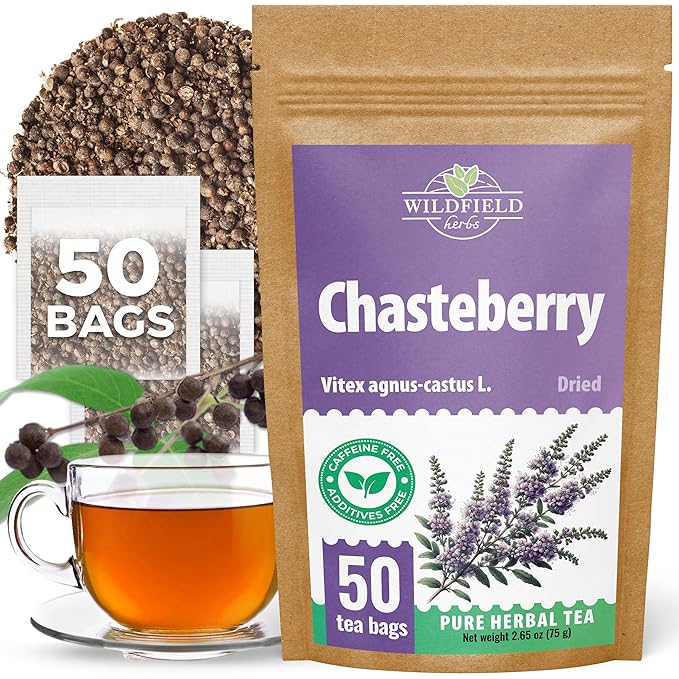 4 oz. Chaste Tree Berry Сhasteberry Tea Chaste Tree Berry Tea Herb (Vitex Agnus-Castus) - 113g Herbal Vitex Sauzgatillo