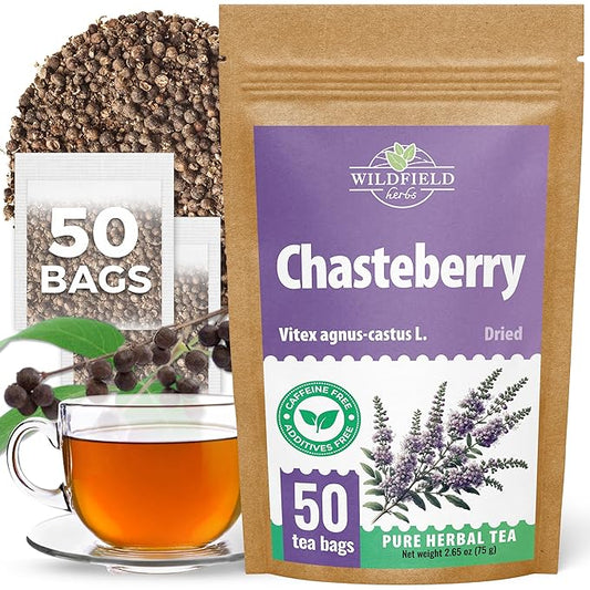 4 oz. Chaste Tree Berry Сhasteberry Tea Chaste Tree Berry Tea Herb (Vitex Agnus-Castus) - 113g Herbal Vitex Sauzgatillo