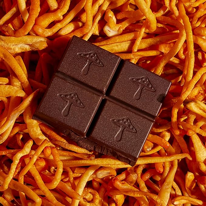 Alice Mushrooms x HBO’s The Last of Us Brainstorm | Mushroom Chocolates | Energy Bites for Focus, Clarity & Cognitive Function | Lions Mane, Cordyceps Mushrooms, Natural Caffeine | 4 Pack