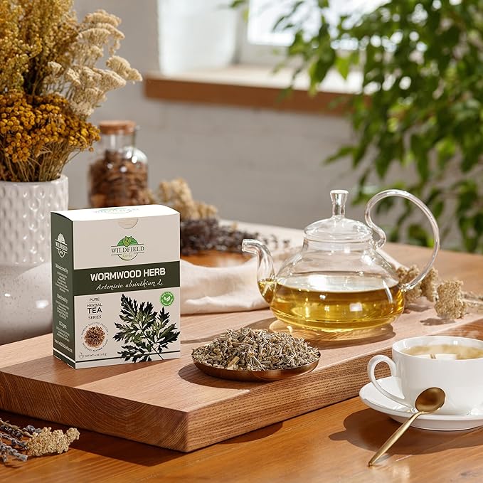 4 oz. Wormwood Tea Wormwood Herb Dried Herb Tea (Artemisia Absinthium) - 113 g Dry Wood Worm Artemisiae Absinthii Herba Artemisa Ajenjo