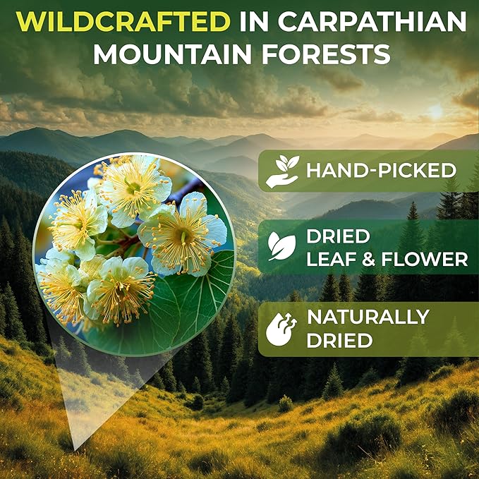 1.8 oz. Linden Tea Loose Leaf Te De Tilo Dried Linden Blossom Herb (Tilia Cordata) - 50g Tea Herbal Lipa Tila